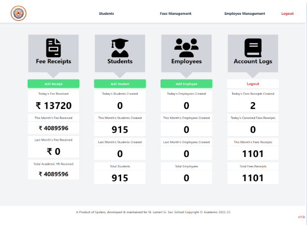 School Fees Management System(ERP)